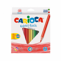 Lápices de Colores CARIOCA 24 Unidades Triangular