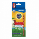 Lápices de Colores Lyra Groove Slim 12 Unidades con Sacapuntas  FABER-CASTELL