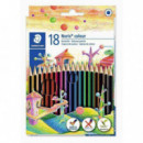 Lápices de Color Noris Wopex Caja de 18 Unidades  STAEDTLER
