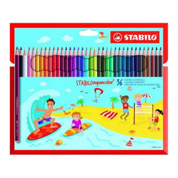 Lápiz Acuarelable STABILO Aquacolor con 36 Unidades
