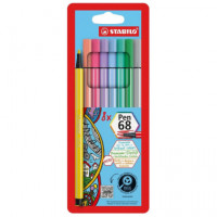 Rotulador STABILO Pen 68 8 Unidades Pastel