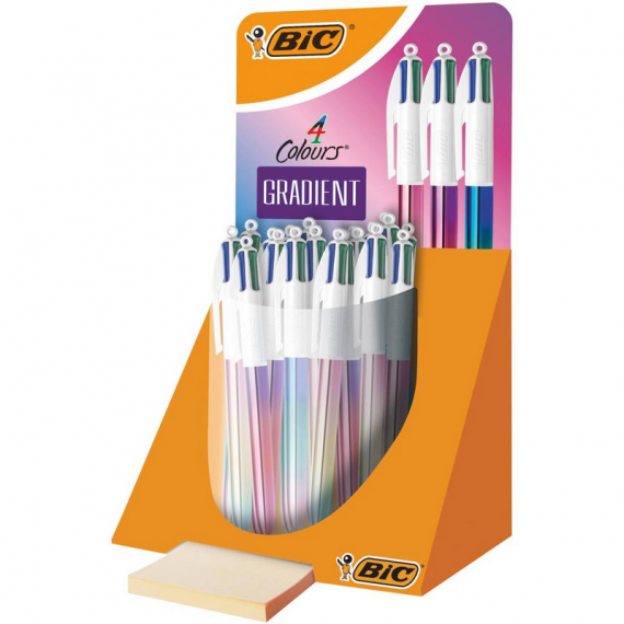 Bolígrafo BIC 4 Colores Gradient 30 Unidades