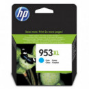 Tinta HP Número 953XL F6U16AE Cian