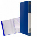Carpeta de Fundas Rígida MT40 con 40 Fundas Azul
