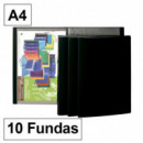 Carpeta de Fundas PLUS OFFICE EMT10 sin Lomo 10 Fundas