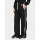 Pantalón Deportivo de Piqué con Ribetes en Contraste de MICHAEL KORS
