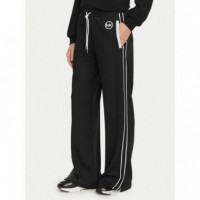 Pantalón Deportivo de Piqué con Ribetes en Contraste de MICHAEL KORS