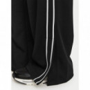 Pantalón Deportivo de Piqué con Ribetes en Contraste de MICHAEL KORS