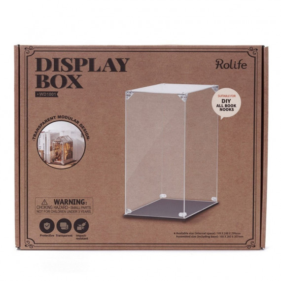 Vitrina Vacía de Exposición para Maquetas 30X25X15 Cm  MADNESSTOYS