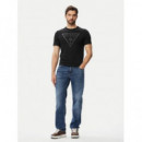 Cn Ss Core Triangle Logo Tee Jet Black a  GUESS