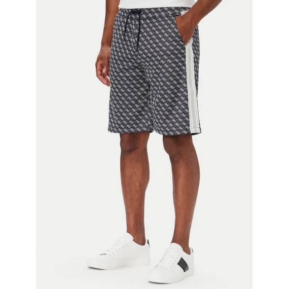 Parimo Shorts 4G Jacquard Silk Blu  GUESS