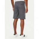 Parimo Shorts 4G Jacquard Silk Blu  GUESS