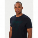 Miken Cn Ss T-shirt Navy Sea  GUESS