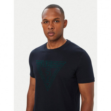 Miken Cn Ss T-shirt Navy Sea  GUESS