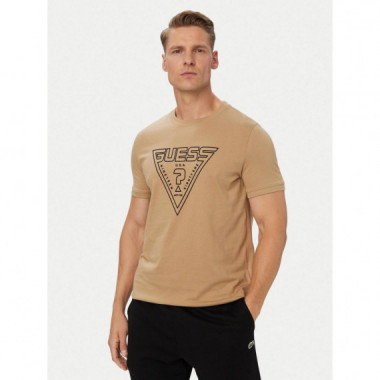 Miken Cn Ss T-shirt Desert Mud  GUESS