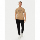 Miken Cn Ss T-shirt Desert Mud  GUESS