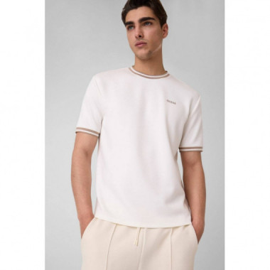 Benton Cn Ss T-shirt Mountain White  GUESS