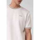 Benton Cn Ss T-shirt Mountain White  GUESS