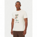 Berry Cn Ss T-shirt Salt White  GUESS