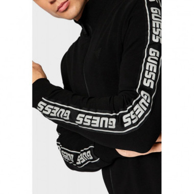 Nos Full Zip New Arlo Sweatshirt Black  GUESS