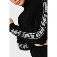 Nos Full Zip New Arlo Sweatshirt Black  GUESS