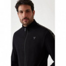 Nos Full Zip New Arlo Sweatshirt Black  GUESS