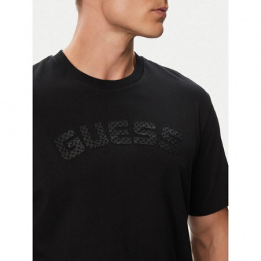 Anton Cn Ss T-shirt Jet Black A996  GUESS