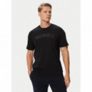Anton Cn Ss T-shirt Jet Black A996  GUESS