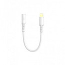 ONE PLUS Adaptador Lightning/m a Jack 3.5MM/H NB1667 Blanco