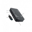 COOLBOX  Lector de Tarjeta Multiple Dni,Sd,Micro Sd,MS,M2 Adaptador Tipo C A Usb-A COO-CRE-4AC
