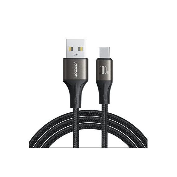 JOYROOM Cable Datos Tipo C A Usb-A 100W  S-A25 1.2Mtrs Negro