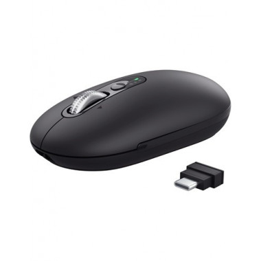 TRUST Raton Inalambrico Bluetooth SERON HYPERSCROLL Negro Silencioso Recargable 26018