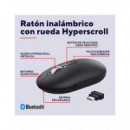 TRUST Raton Inalambrico Bluetooth SERON HYPERSCROLL Negro Silencioso Recargable 26018