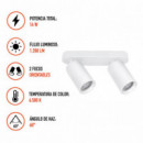 Aplique Led Blanco 2 Focos Serie Flex Luz Fria AIRMEC 14W