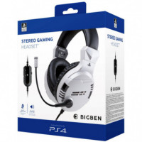 Bigben Auricular oficial para Playstation 4 y 5 Blanco (PS4OFHEADSETV3WHITE)