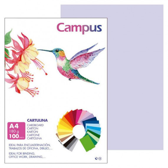 Cartulina A4 Lila 180 G 100 Unidades