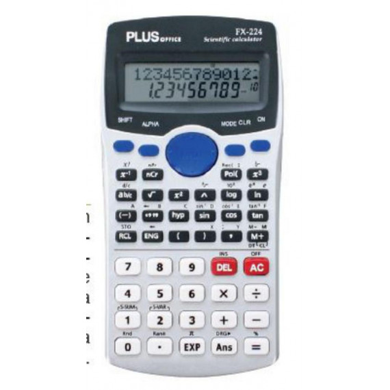 Calculadora Científica Plus FX-224  PLUS OFFICE