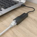 Adaptador AISENS USB 3.0 a Ethernet Giga Black