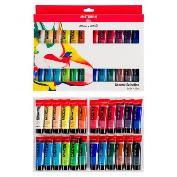Pintura Acrílica AMSTERDAM 24 Colores