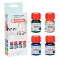 Pintura para Cristal Talens 30 ml Azul