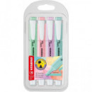 Estuche de 4 Marcadores Fluorescentes STABILO Swing Cool Pastel