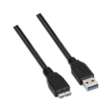 AISENS Cable Datos USB a a Micro USB Ancho para Disco Duro 2MTRS  A105-0044