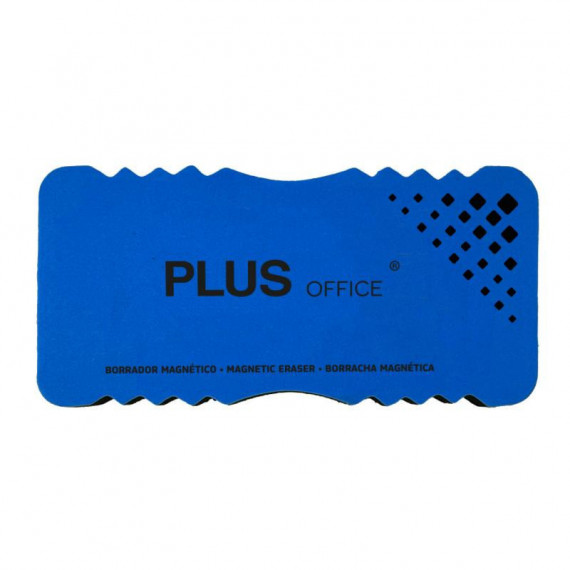 Borrador PLUS OFFICE para Pizarra Blanca Magnético Azul 147X70 Mm