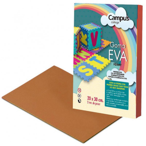 Goma EVA Campus A4 Marrón