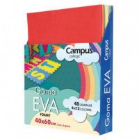 Goma EVA Campus College 400x600 mm Colores Surtidos
