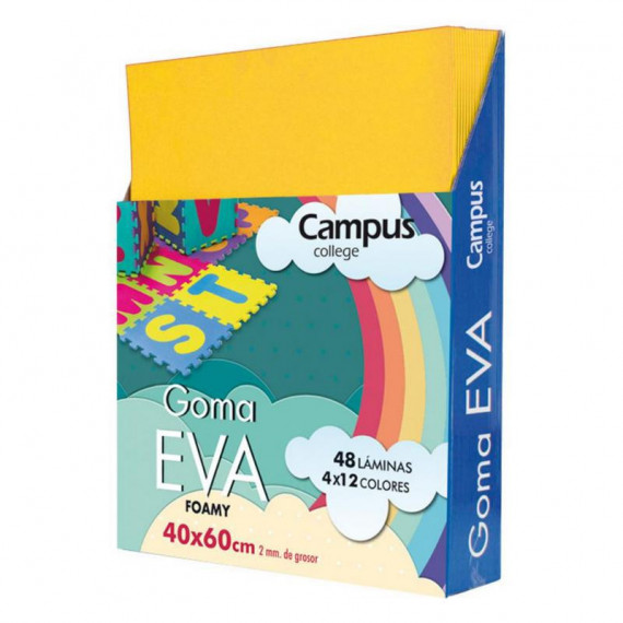 Goma EVA Campus College 400x600 mm Amarillo