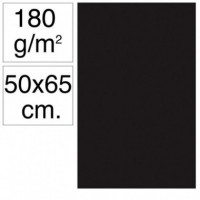 Cartulina Campus 50x65 cm 180 g Negro 25 Unidades