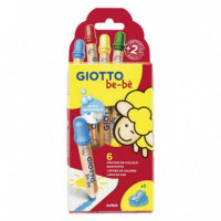 Lápices de Colores GIOTTO Bebé Estuche de 6 Unidades 469600 - Guanxe Atlantic Marketplace