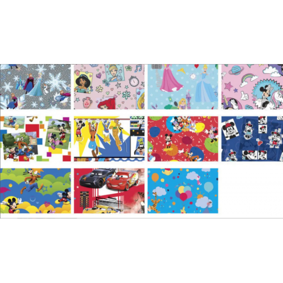 Papel de Regalo DISNEY 0,70 X 2 Metros
