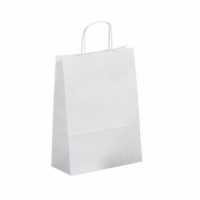Bolsa de Papel Kraft ALLEGRA Color Blanco 26X12X36 Cm - Guanxe Atlantic Marketplace